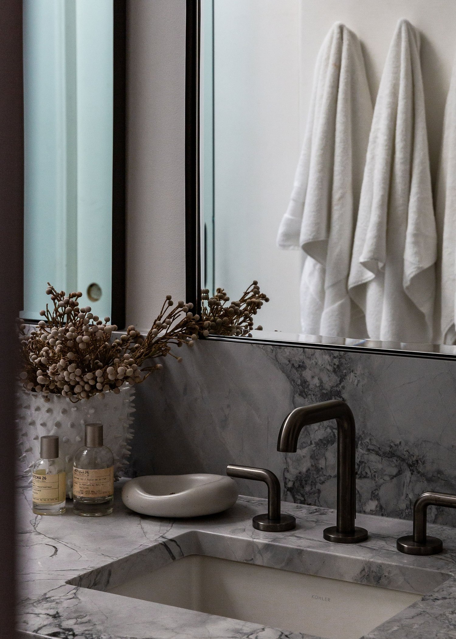 Modern Masc Bath Reno interior